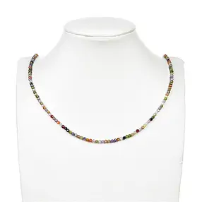 String Beads, Cubic Zirconia colorful (synt.), faceted, 02,5mm (38cm) | Marco Schreier