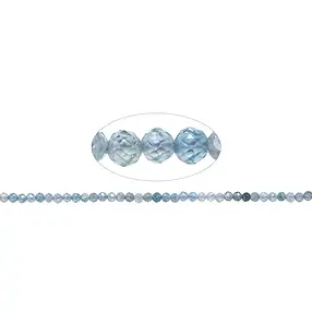 Sfera, Zircone (blu, bruciato), 03 mm, sfaccettato (39 cm) | Marco Schreier