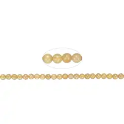 145660100320 Rang de collier boules, Apatite (jaune), 04mm (39cm) | Marco Schreier