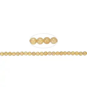 String Beads, Apatit (yellow), 04mm (39cm) | wholesaler gems & healing stones