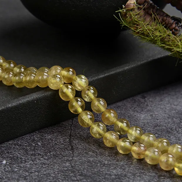 Rang de collier boules, Apatite (jaune), 04mm | Marco Schreier