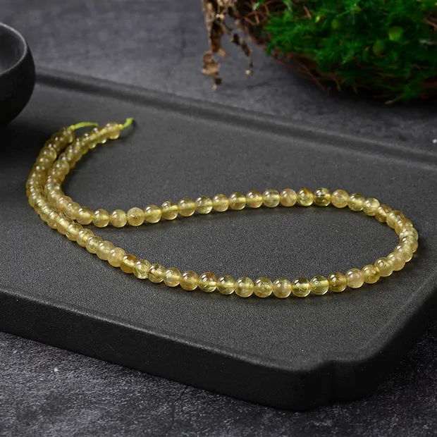 String Beads, Apatit (yellow), 04mm | wholesaler gems, healing stones & jewelry