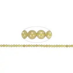 145660100520 Strang Kugeln, Apatit (gelb), 04mm | Großhandel Edelsteine, Heilsteine & Schmuck