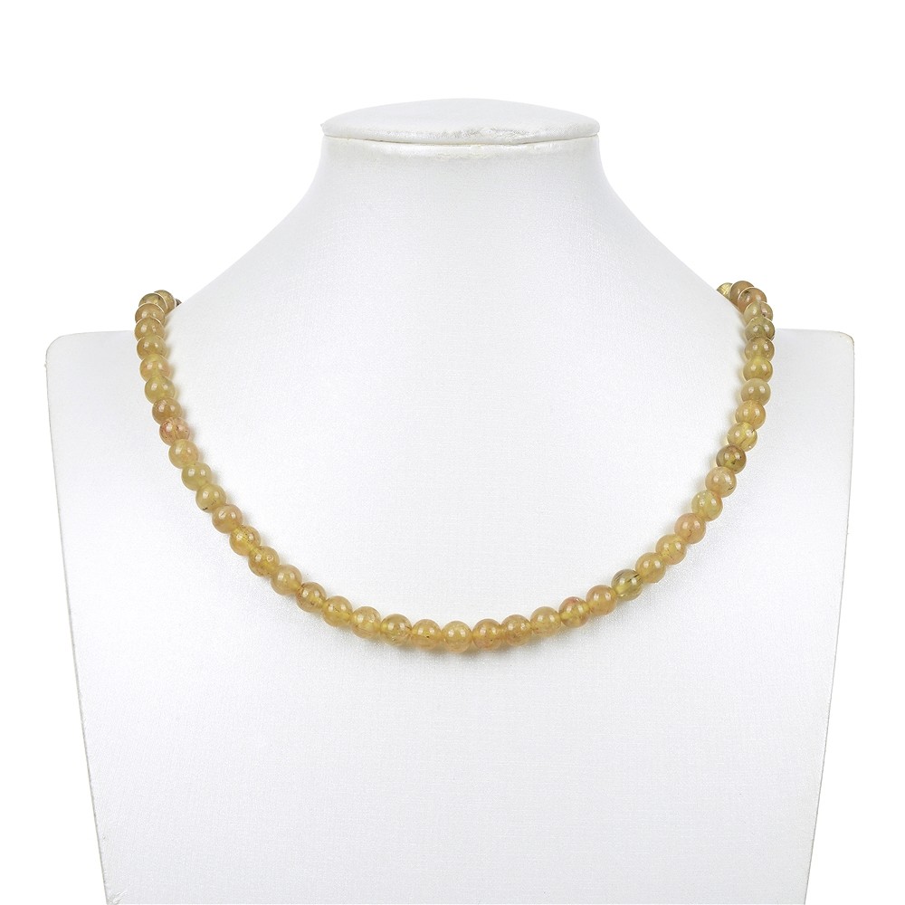 Filo di perle, Apatite (giallo), 08 mm | grossista gemme e pietre curative