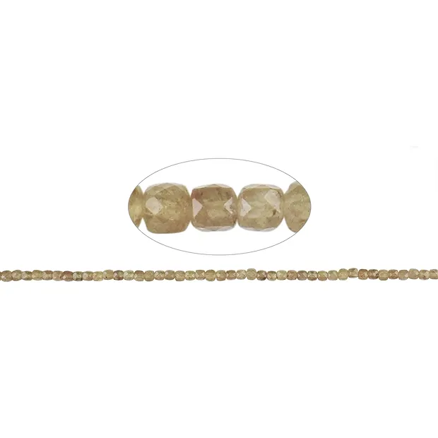 Rang de collier, Apatite (jaune), 04mm, facetté (39cm) | Marco Schreier