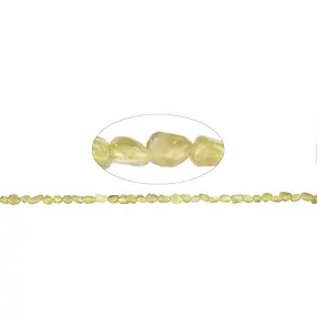 Filone di pietre burattate, Apatite (giallo), 05-08 x 05-06 mm | Marco Schreier