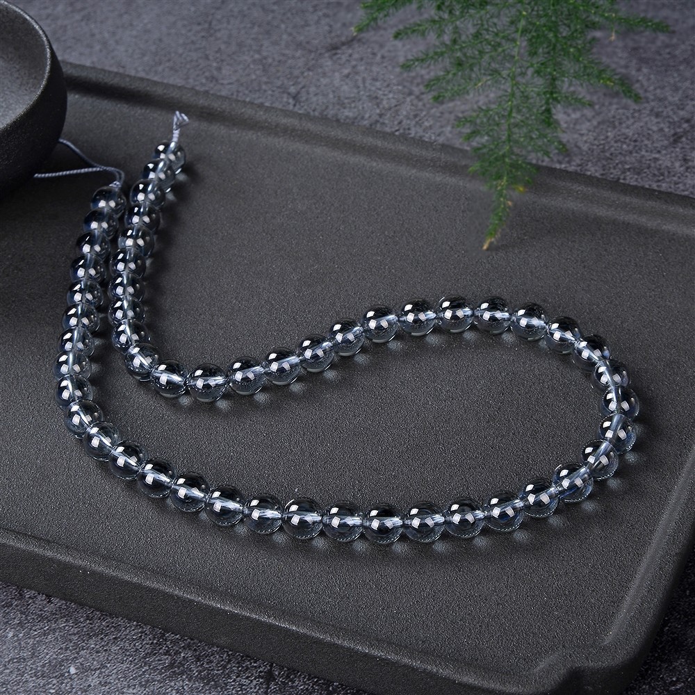 Strang Kugeln, Silber-Auraquarz, 08mm | Edelsteine, Heilsteine & Schmuck-Handel
