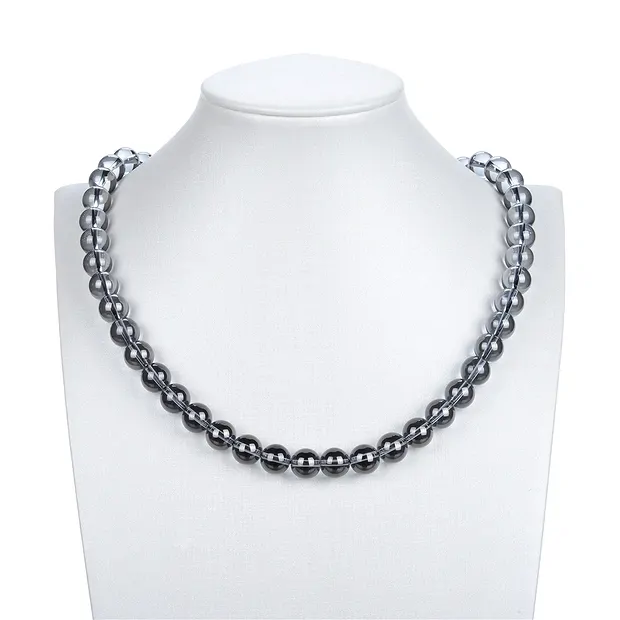 Filo di perline, quarzo aura argento, 10 mm | grossista gemme e pietre curative