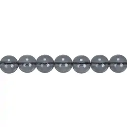 145720100920 Rang de colliers boules, quartz aurique argenté, 10mm | Marco Schreier