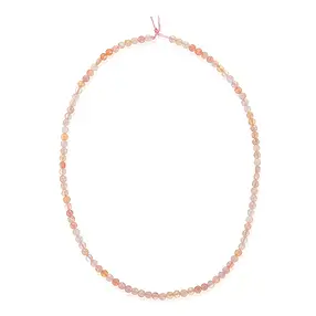 Stringed beads, Agate (Botswana orange), 04 x 02mm, faceted (39cm) | Marco Schreier