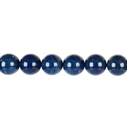 1457501010220 Filo di perline, "Agata" (scoria blu), 12 mm | grossista gemme e pietre curative