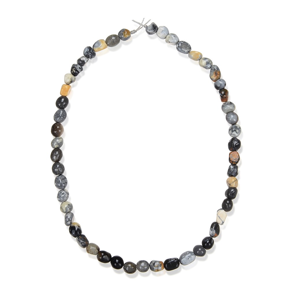 Rang de colliers Nuggets, Jaspe Maligano, 09 - 10mm (39cm) | Marco Schreier