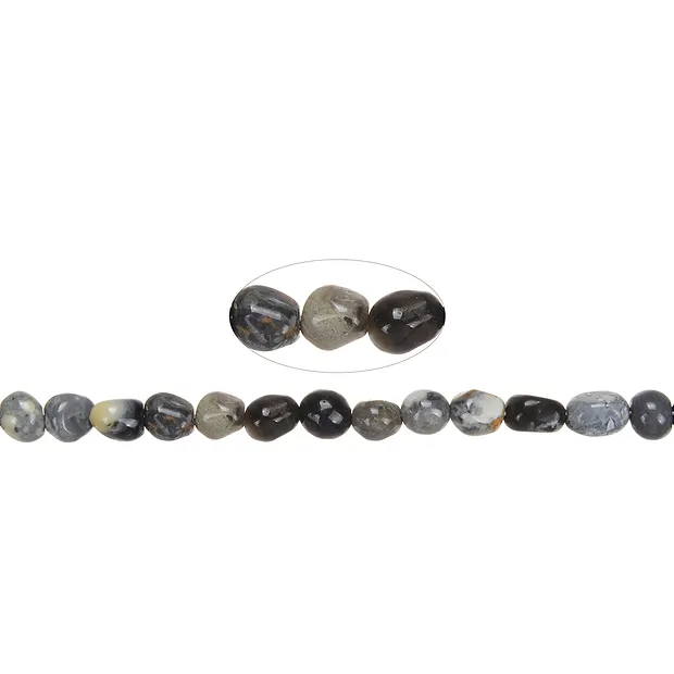 Strand of nuggets, maligano jasper, 09 - 10mm (39cm) | Marco Schreier