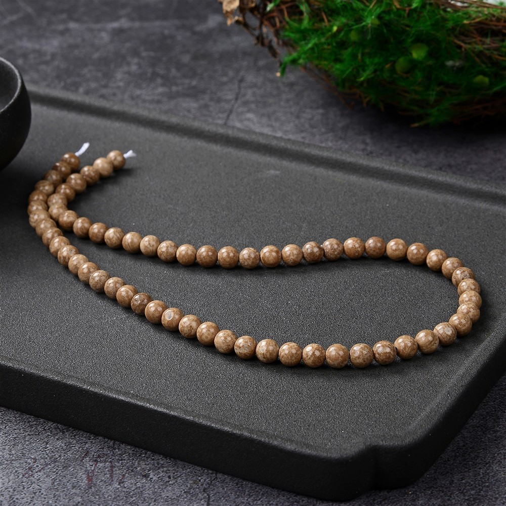 Filo di perle, aragonite (Eichenberg), 06 mm | grossista gemme e pietre curative