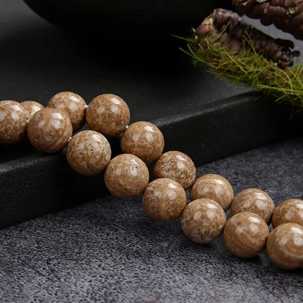 String Beads, Aragonite (Eichenberg), 09mm | wholesaler gems & healing stones