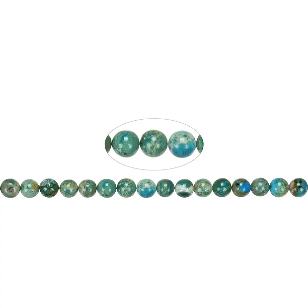 String Beads, Atacama Opal (stab.), 07 - 08mm | wholesaler gems & healing stones