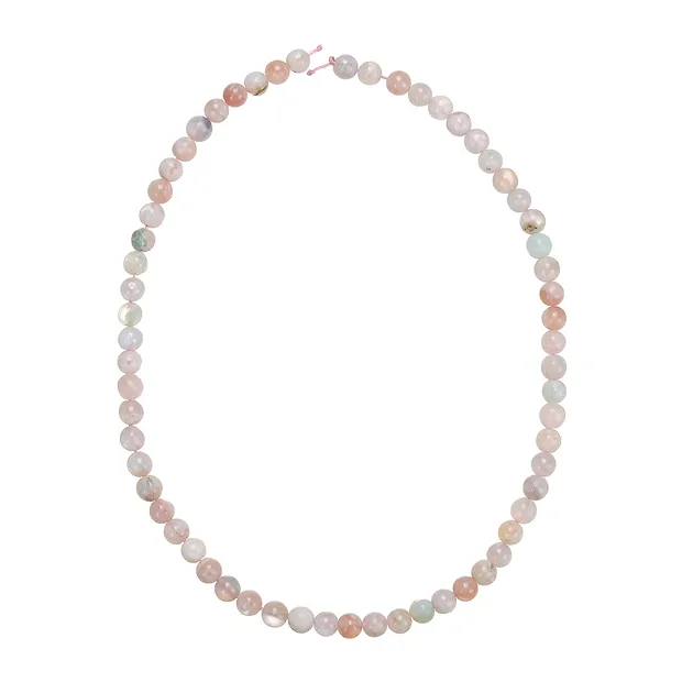 Rang de collier boules, Agate fleur de cerisier, 06mm (39cm) | Marco Schreier