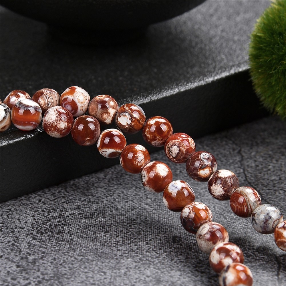 Strang Kugeln, Achat (Mongolei-Achat), 06mm (36cm) | Marco Schreier