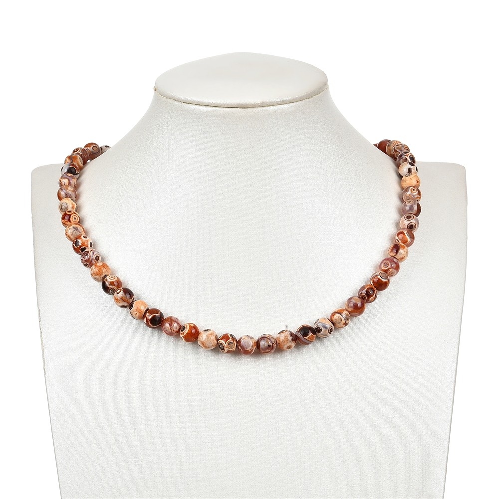 Strang Kugeln, Achat (Mongolei-Achat), 08mm (38cm) | Marco Schreier