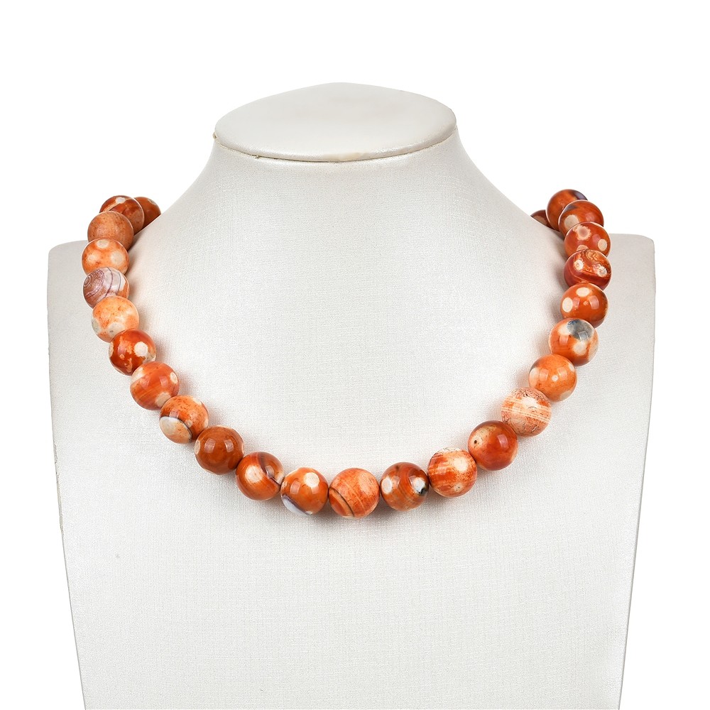 Cuentas de piedras preciosas, Ágata (ágata de Mongolia), 14mm (38cm) | Marco Schreier