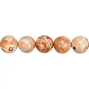Strang Kugeln, Achat (Mongolei-Achat hell), 14mm (39cm) | Marco Schreier