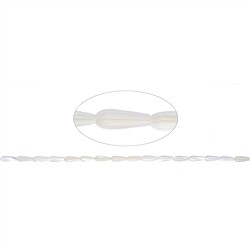 146300513620 Drop strand, Mother of Pearl (light), 15 x 06mm | gems, healing stones &amp; jewelry