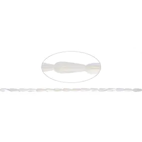 Strang Tropfen, Perlmutt (hell), 15 x 06mm | GH Edelsteine, Heilsteine & Schmuck