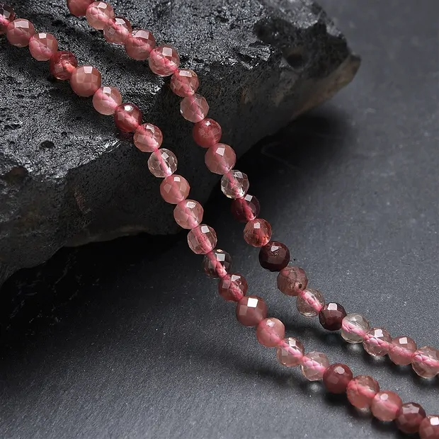 String Beads Andesine, 04mm, faceted (39cm) | wholesaler gems & healing stones