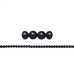 146360100510 Filo di perline "Saturno", Agata (nero), 06 mm | Marco Schreier