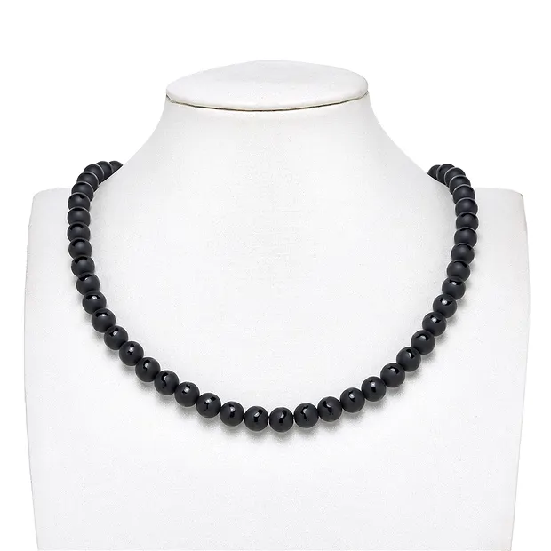 Strang Kugeln "Saturn", Achat (gef.), 08mm | GH Edelsteine, Heilsteine & Schmuck