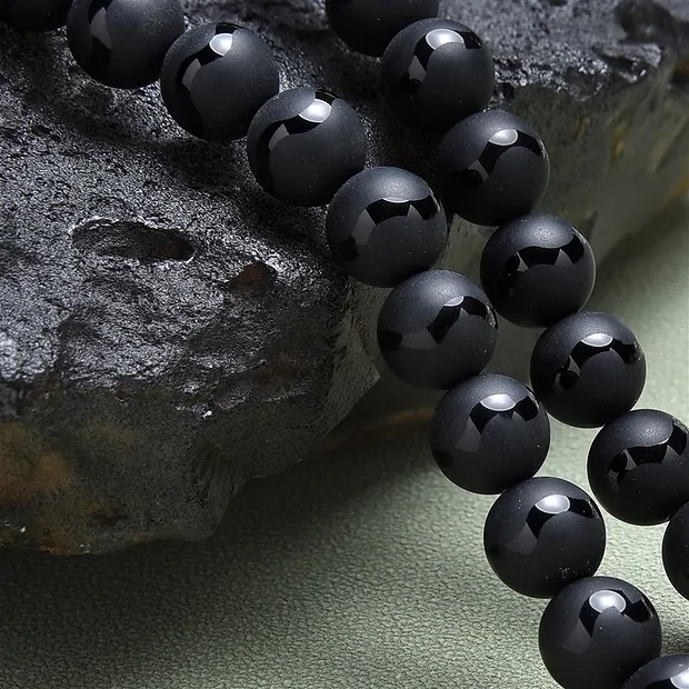 String Beads "Saturn", Agate (dyed), 08mm | wholesaler gems & healing stones