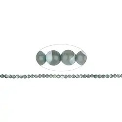 146370100520 Strang Kugeln, Perlmutt (grün), 06mm | Schreier Edelsteine, Heilsteine & Schmuck
