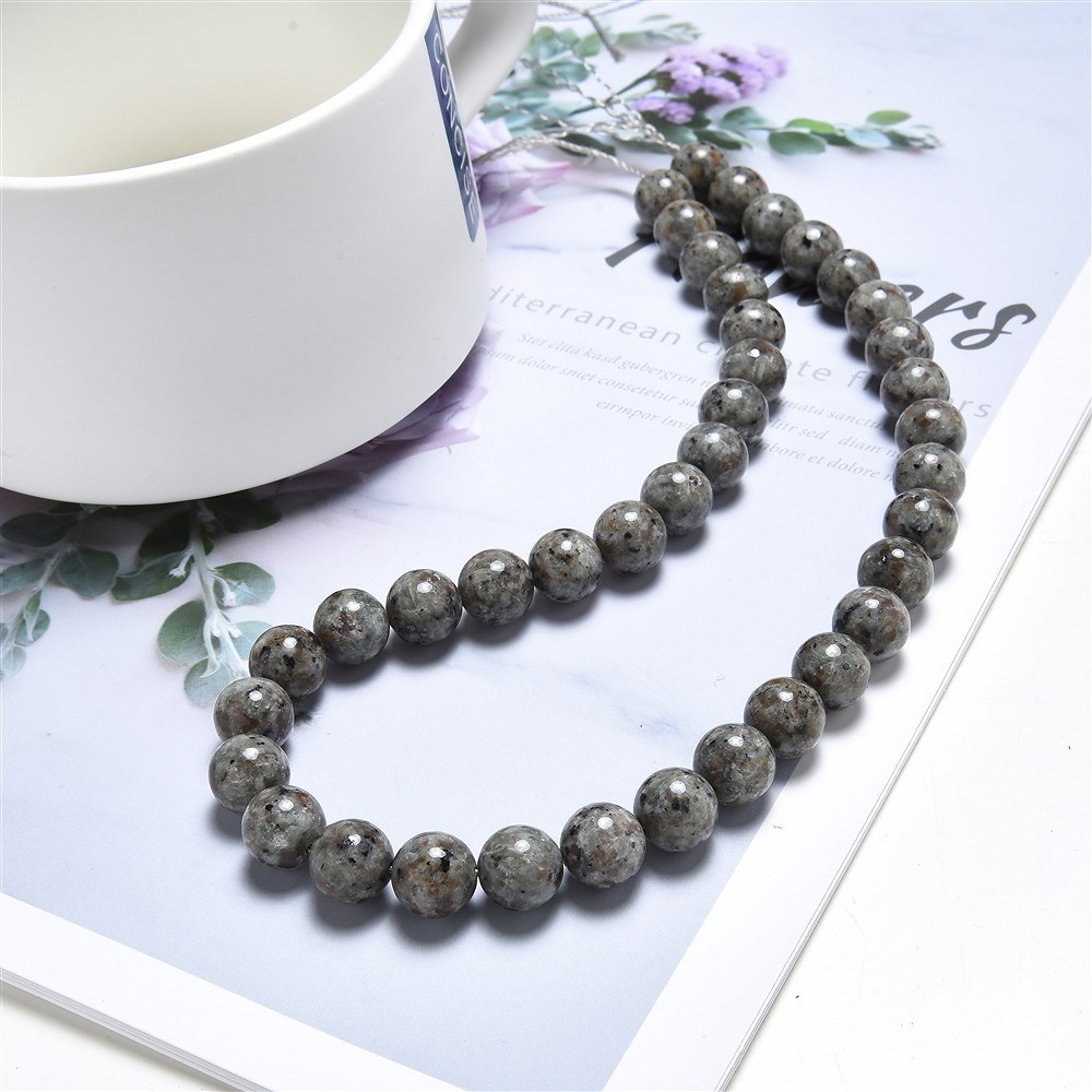 Strang Kugeln, Yooperlith, 10mm | Großhändler Edelsteine, Heilsteine & Schmuck