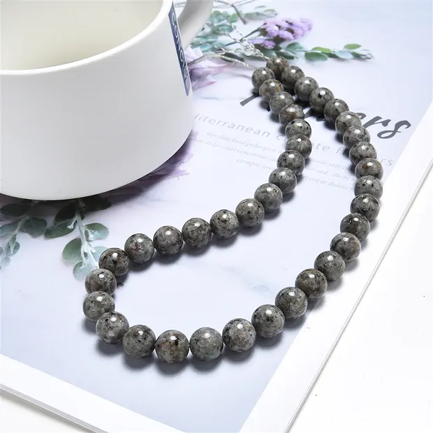 Strang Kugeln, Yooperlith, 10mm | Großhändler Edelsteine, Heilsteine & Schmuck