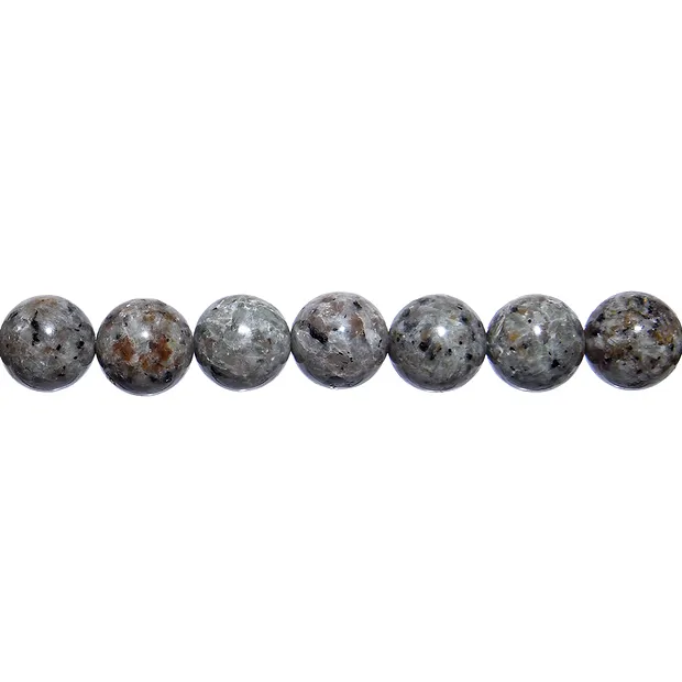 Strang Kugeln, Yooperlith, 10mm | Großhändler Edelsteine, Heilsteine & Schmuck