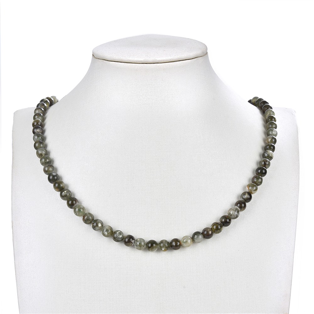 Filo di perline, Muscovite (verde), 06 mm (38 cm) | Marco Schreier