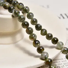 Filo di perline, Muscovite (verde), 06 mm (38 cm) | Marco Schreier