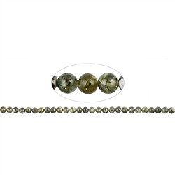 146440100520 String Beads, Muscovite (green), 06mm (38cm) | wholesaler gems &amp; healing stones