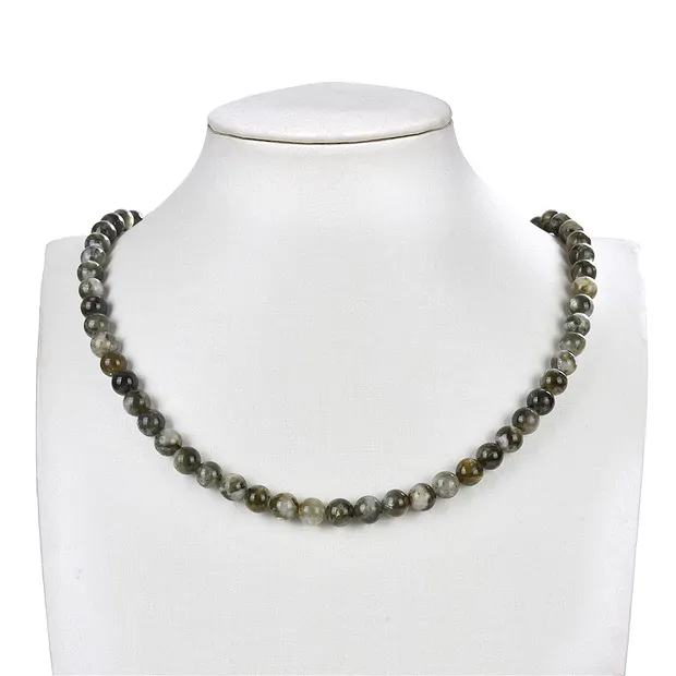 String Beads, Muscovite (green), 07mm (38cm) | wholesaler gems & healing stones