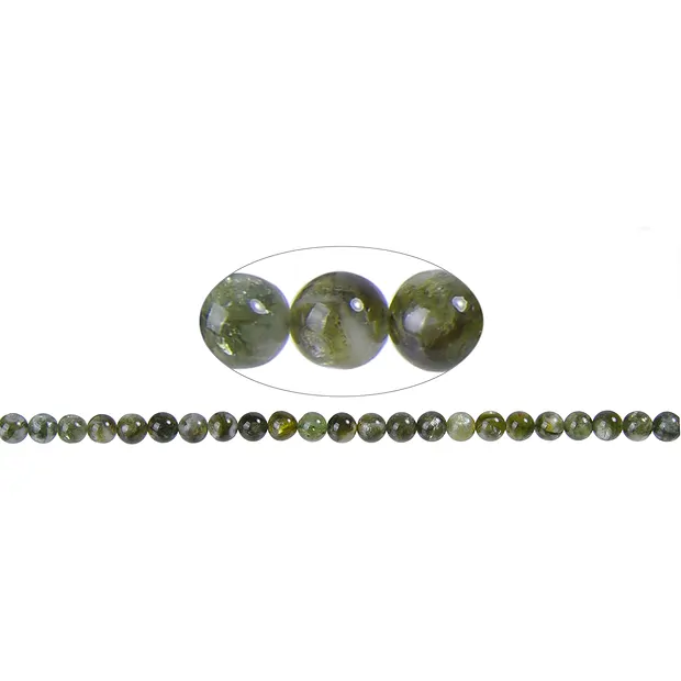 Strang Kugeln, Muskovit (grün), 07mm (38cm) | Edelsteine, Heilsteine & Schmuck