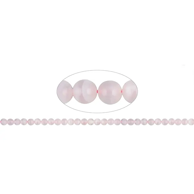 Rang de collier boules, Calcite (manganifère) AA, 06mm | Marco Schreier