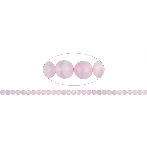 Strang Kugeln, Calcit (Manganocalcit) AA, 06mm | Marco Schreier