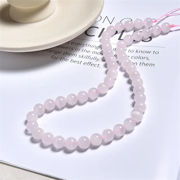 Strang Kugeln, Calcit (Manganocalcit), 08mm | Edelsteine, Heilsteine & Schmuck