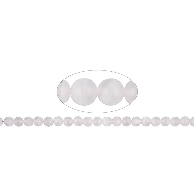 String Beads, Calcite (Mangano Calcite), 08mm | wholesaler gems & healing stones