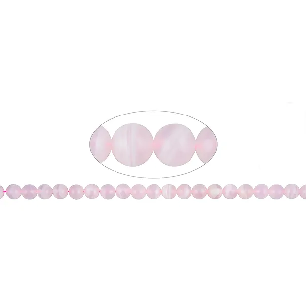 Rang de collier boules, Calcite (manganifère) AA, 08mm | Marco Schreier