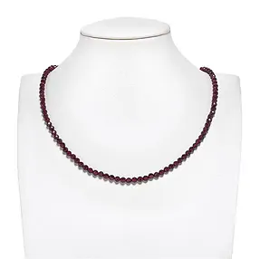 Strang Kugeln, Granat (violett), 04mm, facettiert | Marco Schreier