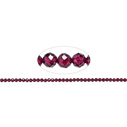 146620101621 Rang de collier boules, grenat (violet), 04mm, facetté | Marco Schreier