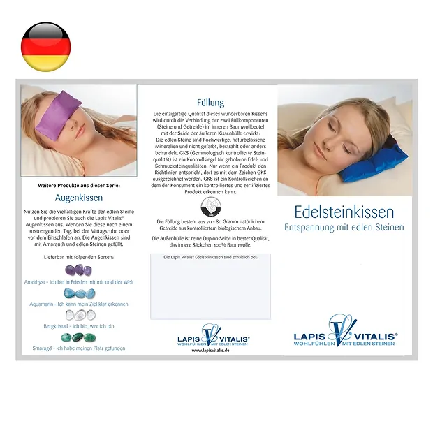 Flyer "Edelsteinkissen" (100 St./VE) | Schreier Edelsteine, Heilsteine & Schmuck