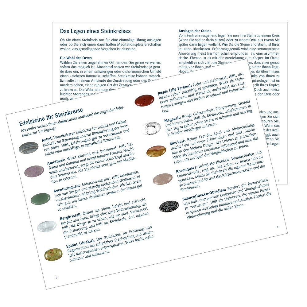 Heft "Steinkreise aus Edelsteinen" (deutsch) | Edelsteine, Heilsteine & Schmuck