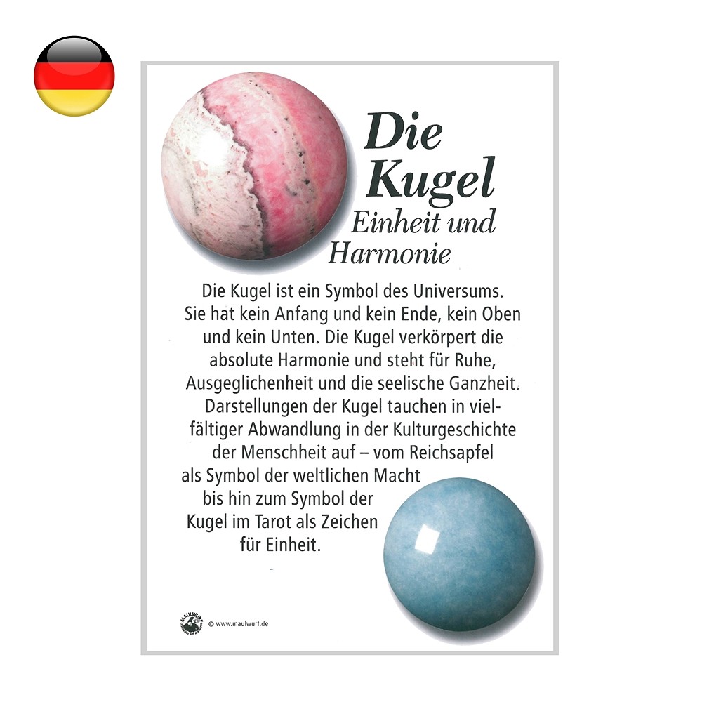 Poster "Boule", A4 | Pierres précieuses, pierres thérapeutiques & bijoux